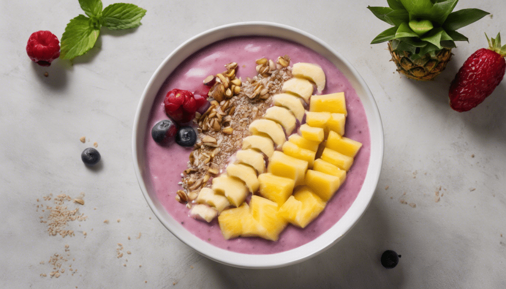 Acerola and Pineapple Smoothie Bowl