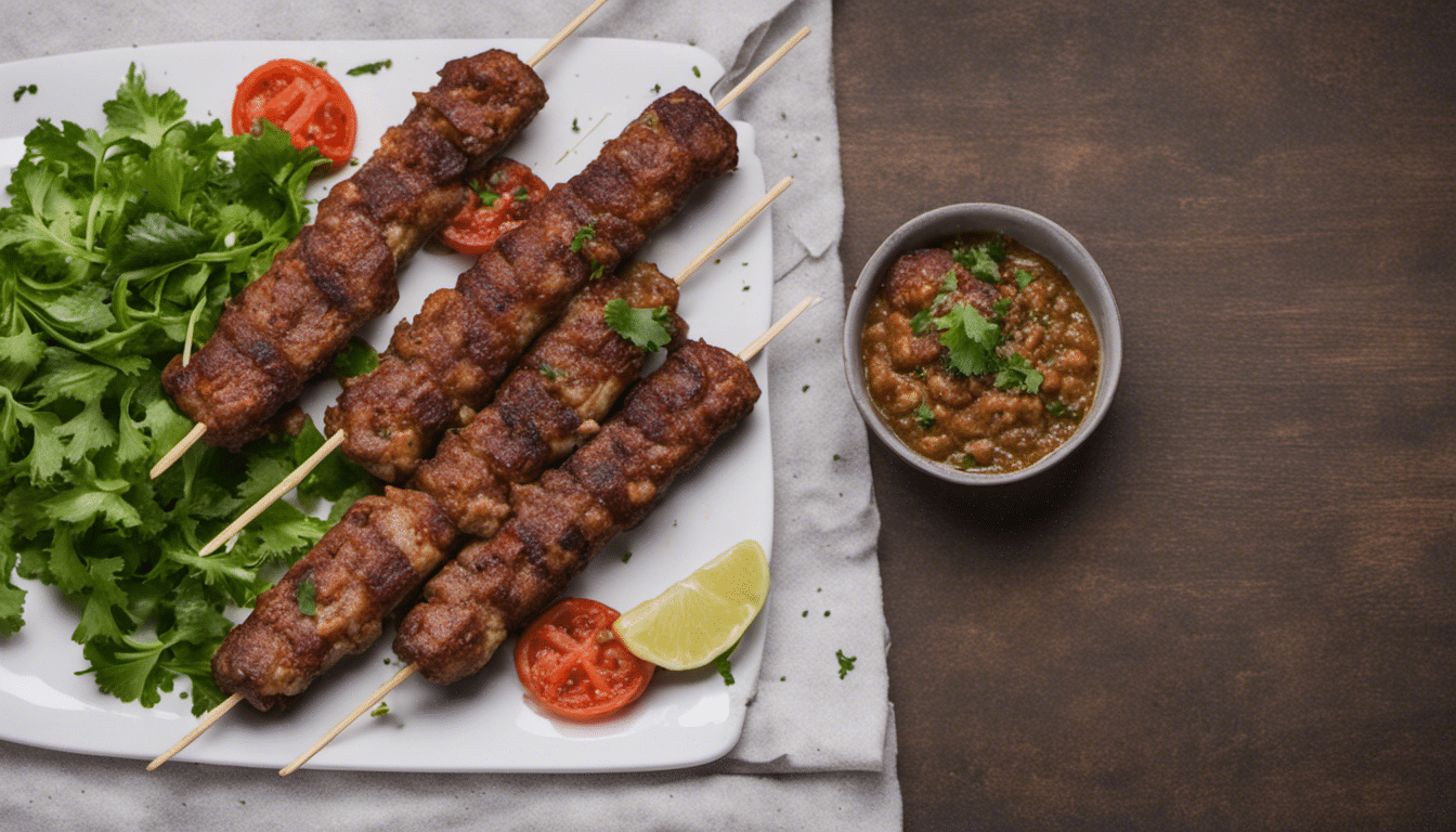 Delicious and sizzling Adana Kebab