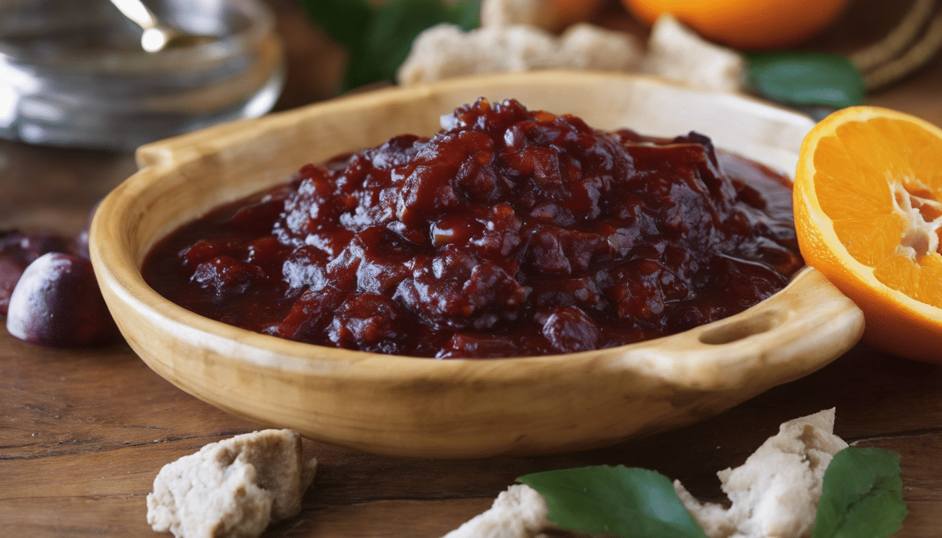 African Cherry Orange and Ginger Chutney