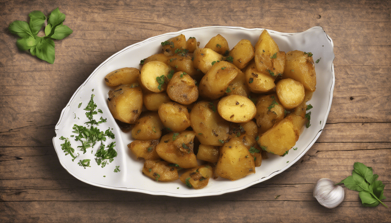 Ajwain Aloo: Spicy potatoes cooked with ajwain