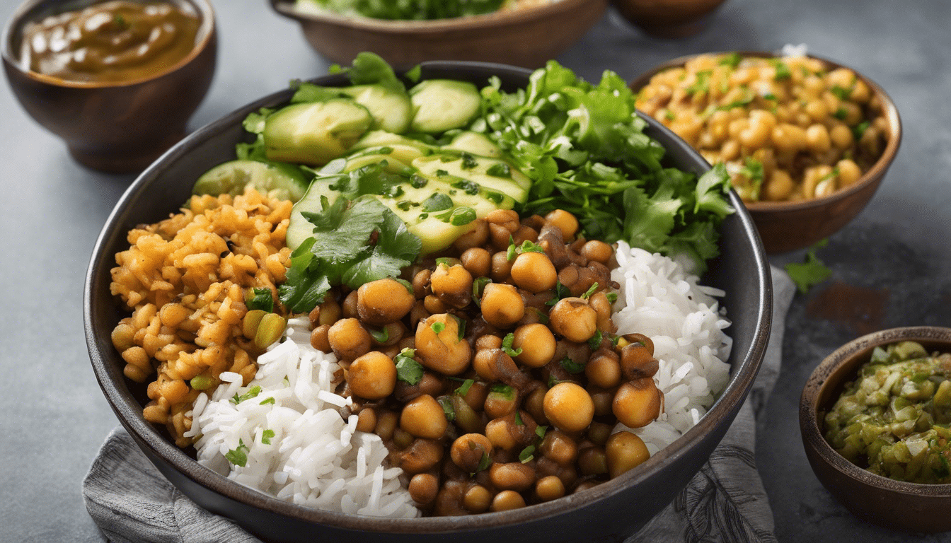 Aloo Chana Rice Bowl Recipe