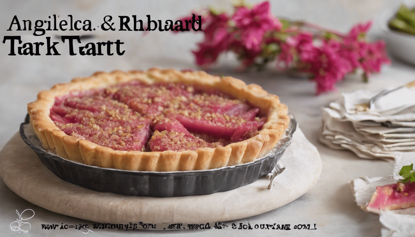 Angelica and Rhubarb Tart