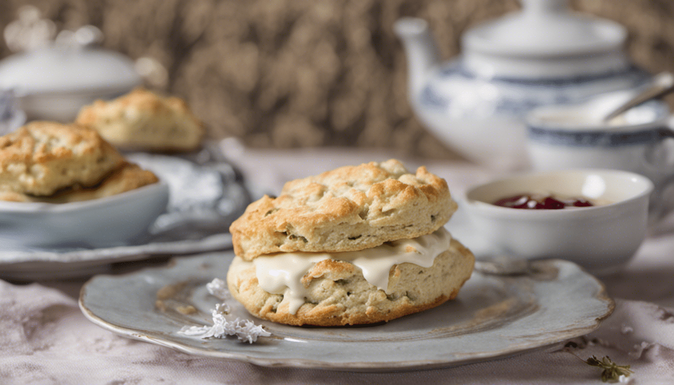 Aniseed Myrtle Scones with Jam & Cream