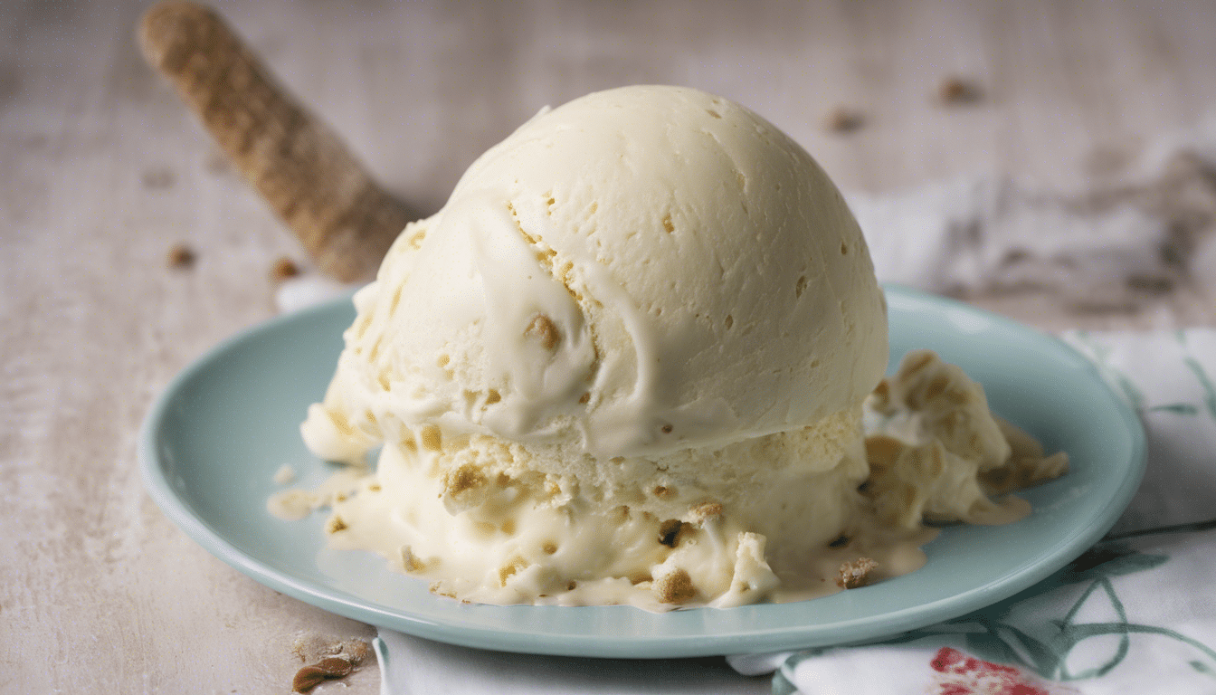 Creamy Annona Squamosas Ice Cream in a bowl