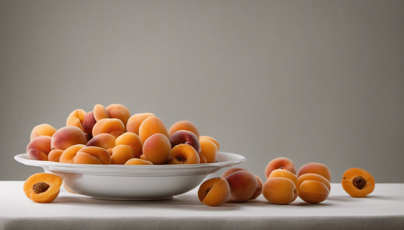 Bright orange apricots