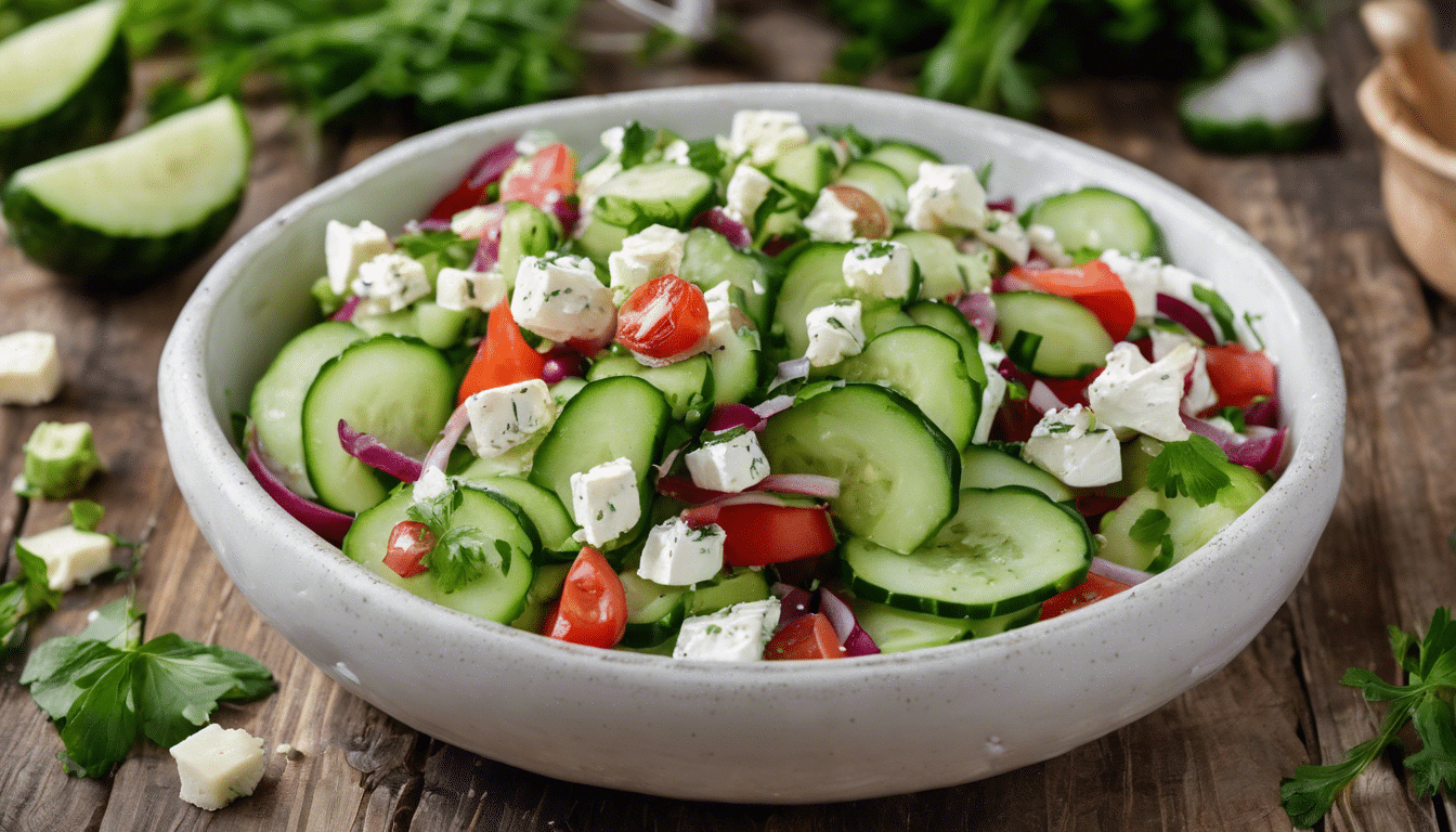 Armenian Cucumber and Feta Salad