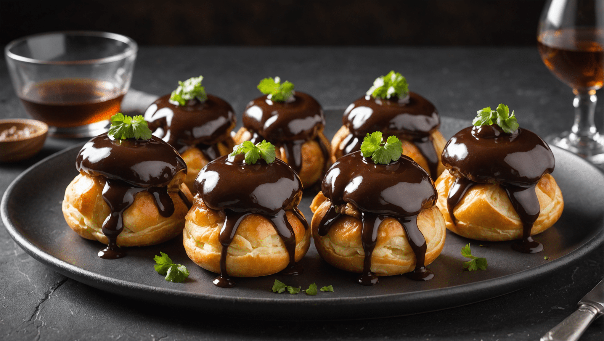 Arrachera Profiteroles