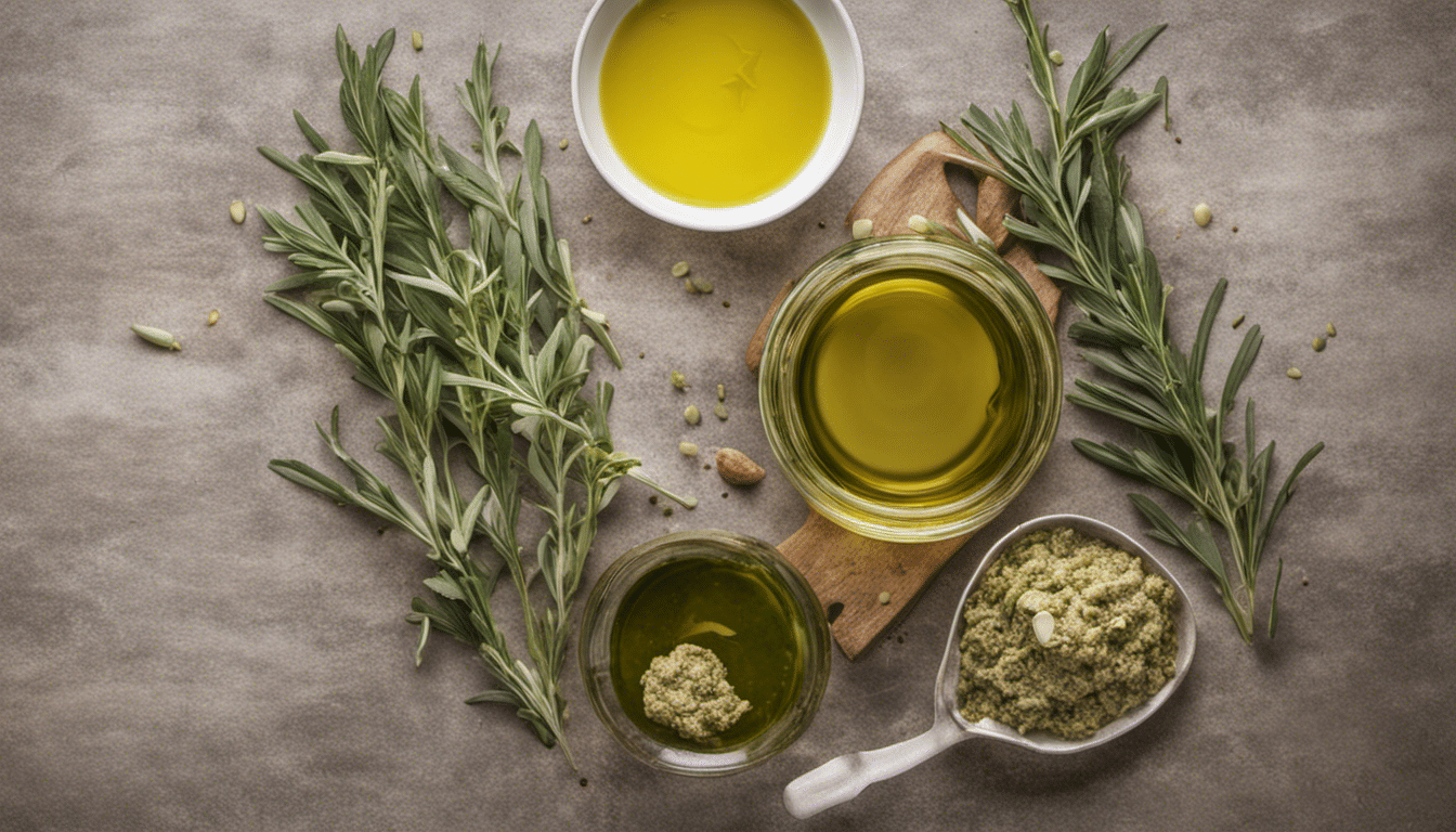 Artemisia-infused olive oil