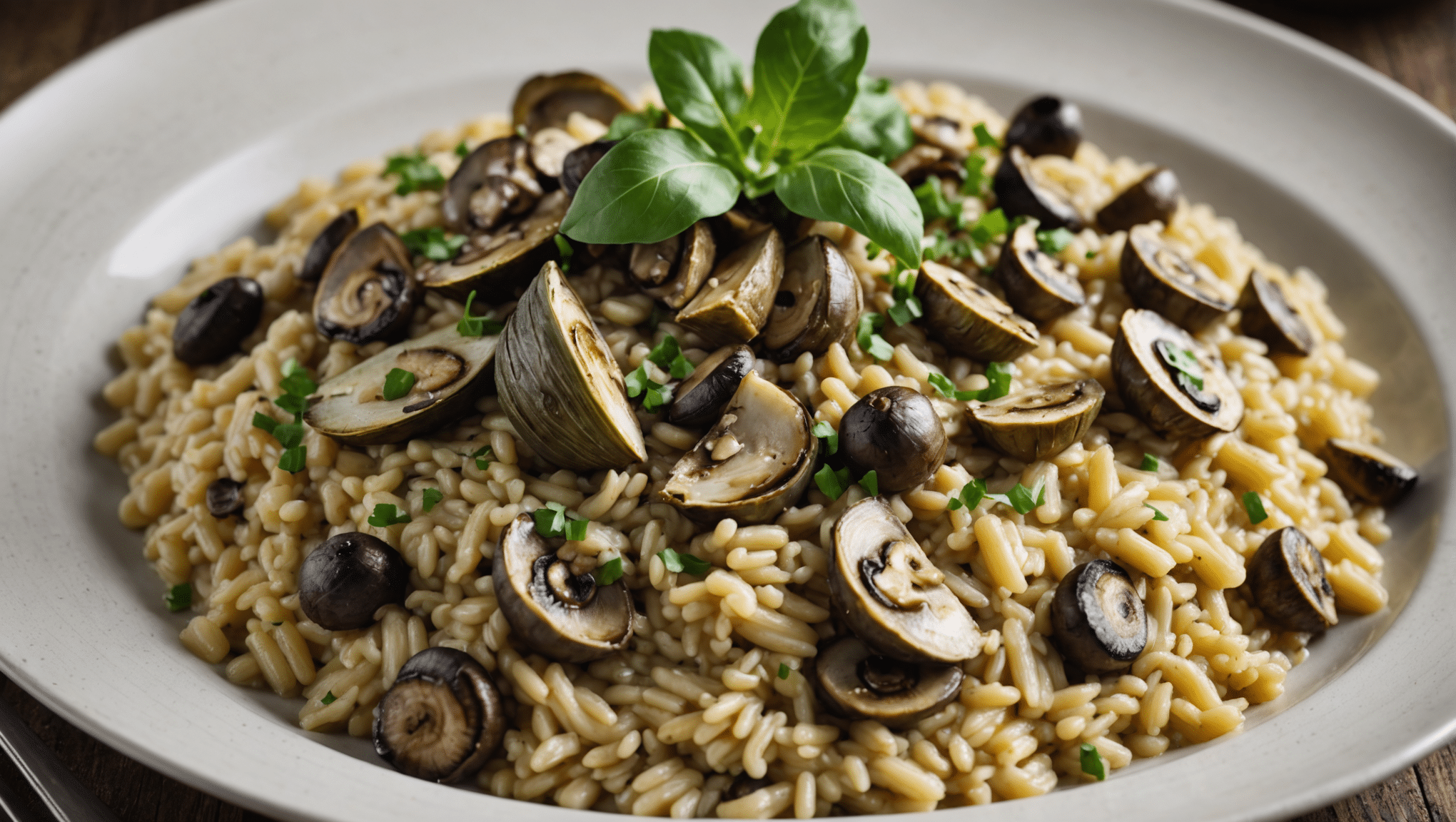 Artichoke and Mushroom Risotto