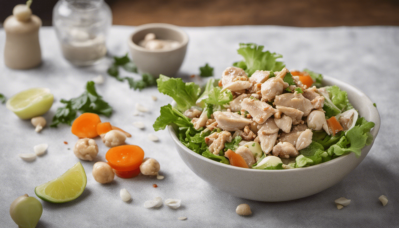 Asian-style Chicken Salad with Water Chestnuts