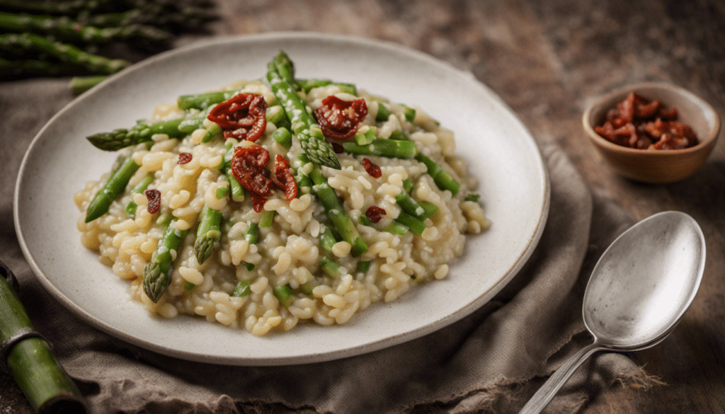 Asparagus Risotto with Sun-dried Tomato