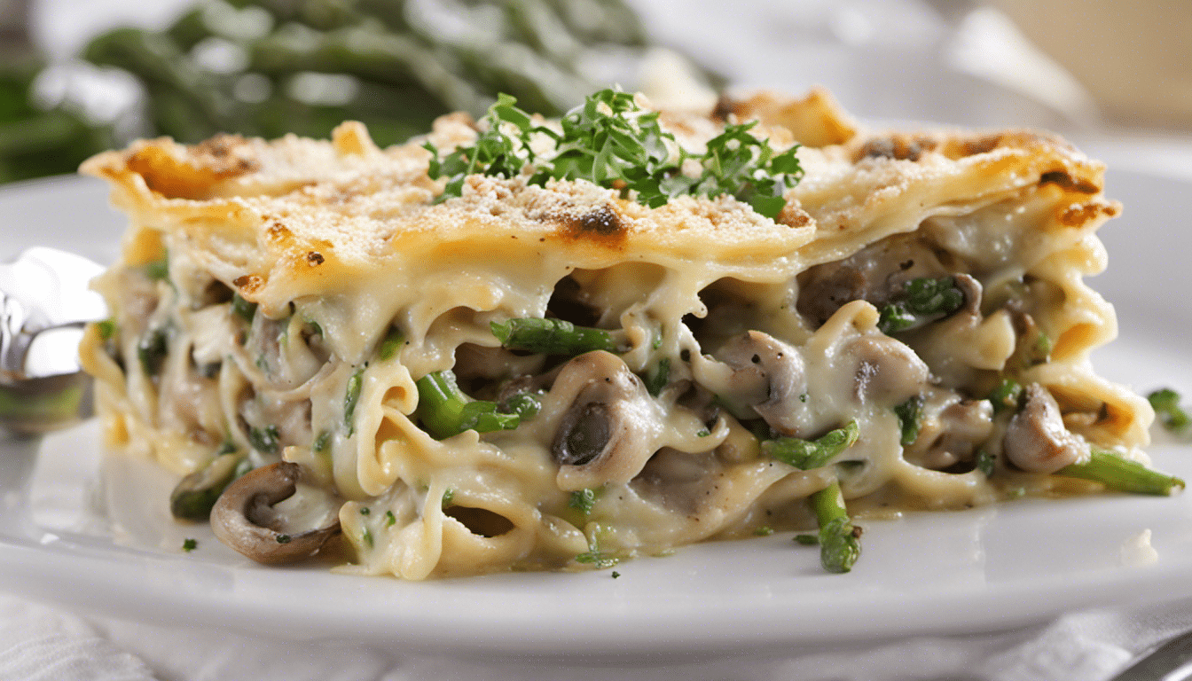 Asparagus and Mushroom Lasagna