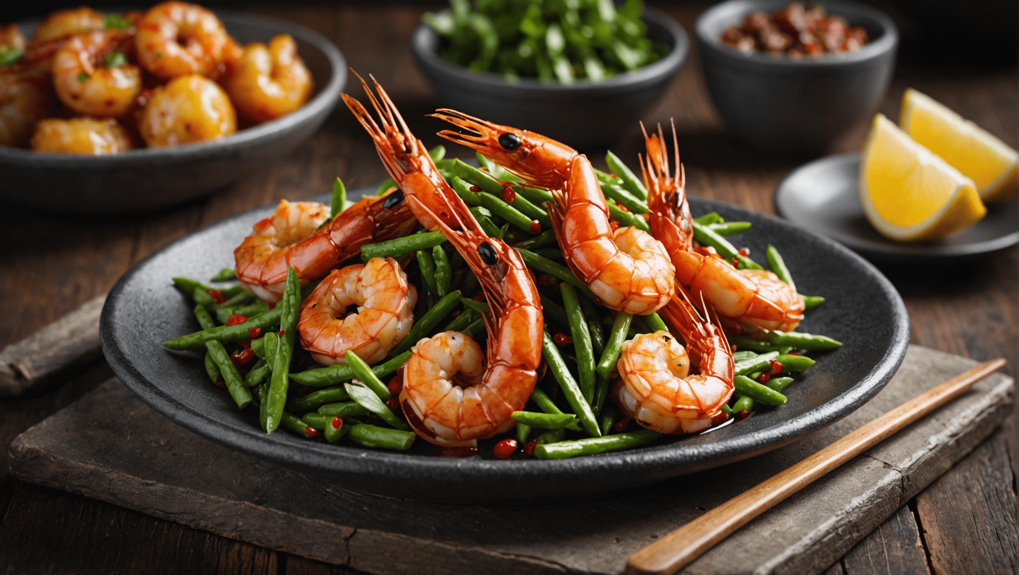 Australia Mountain Pepper Prawns