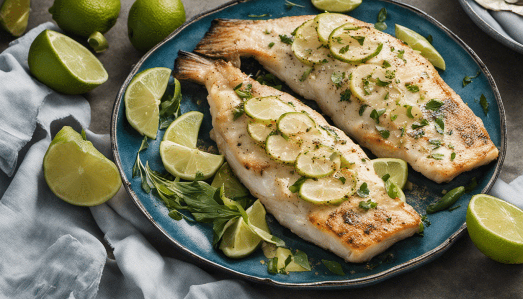 BBQ Grilled Blue Cod with Lime Butter