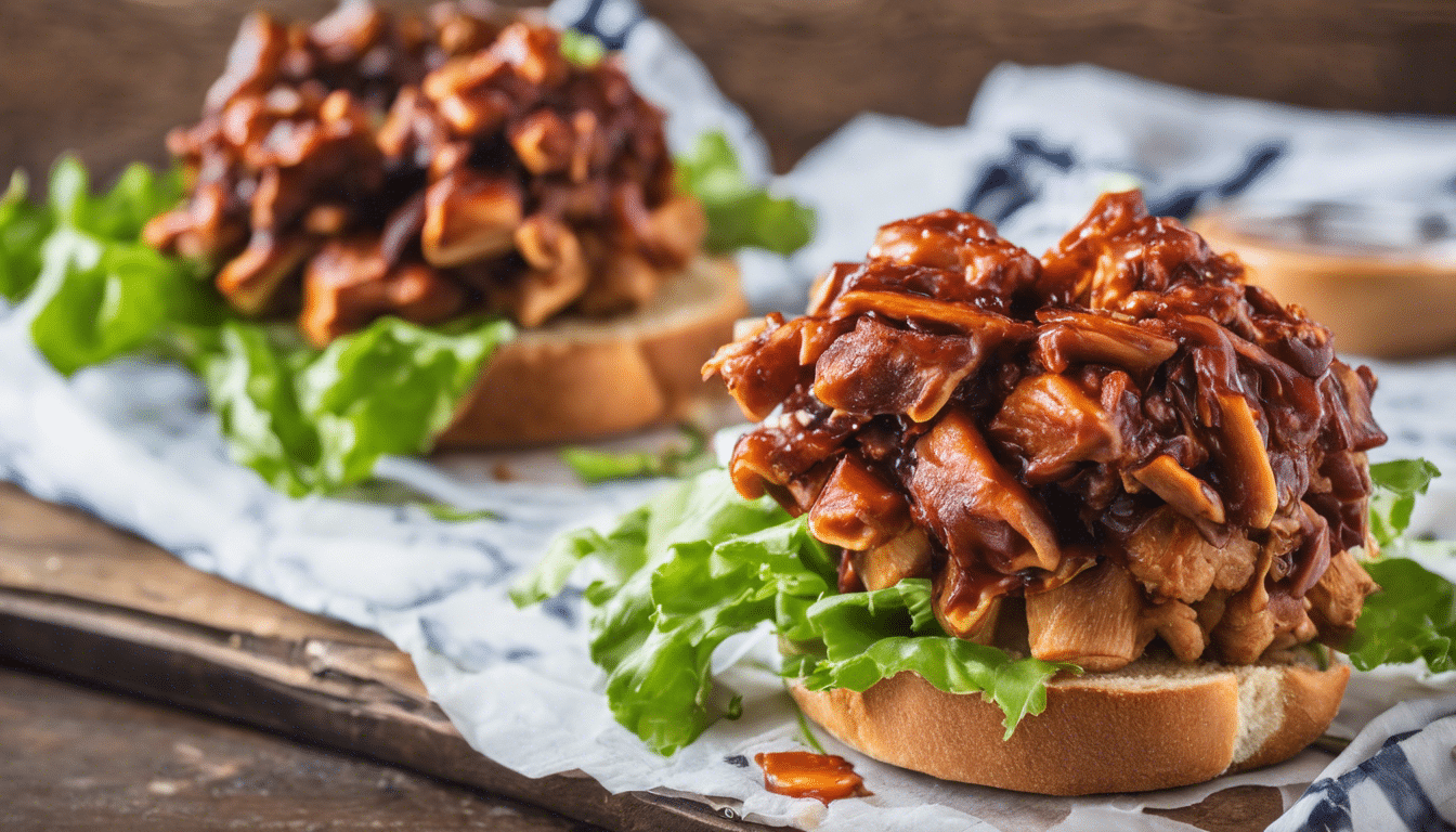 BBQ Jackfruit Pull Apart Sandwiches