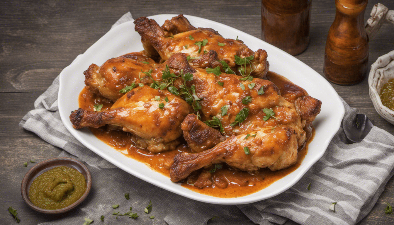 Baked Chicken with Sarguelas Sauce