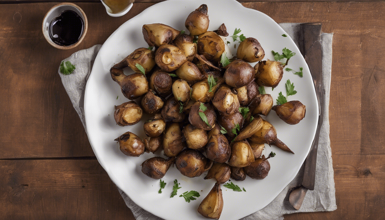 Baked Jerusalem Artichokes with Balsamic Vinegar