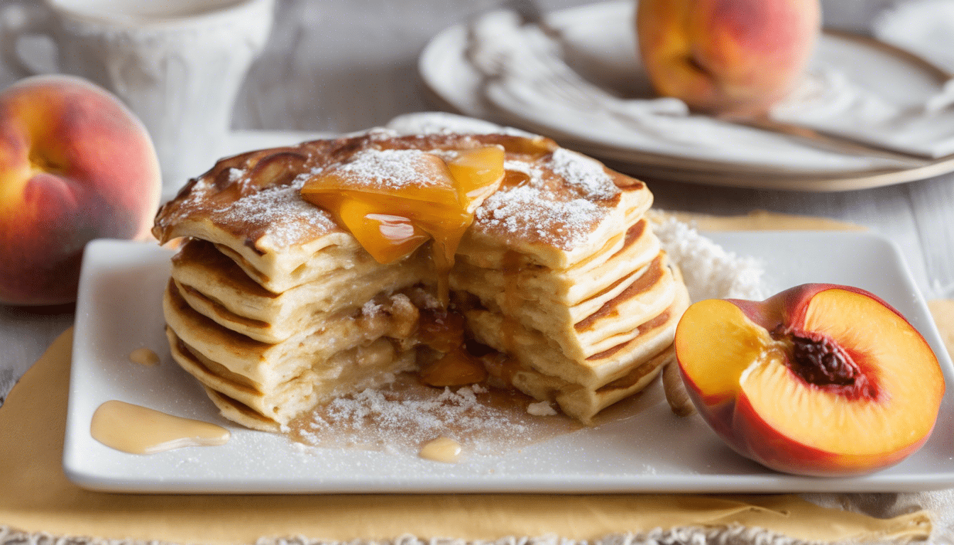 Baked Peach Pancake