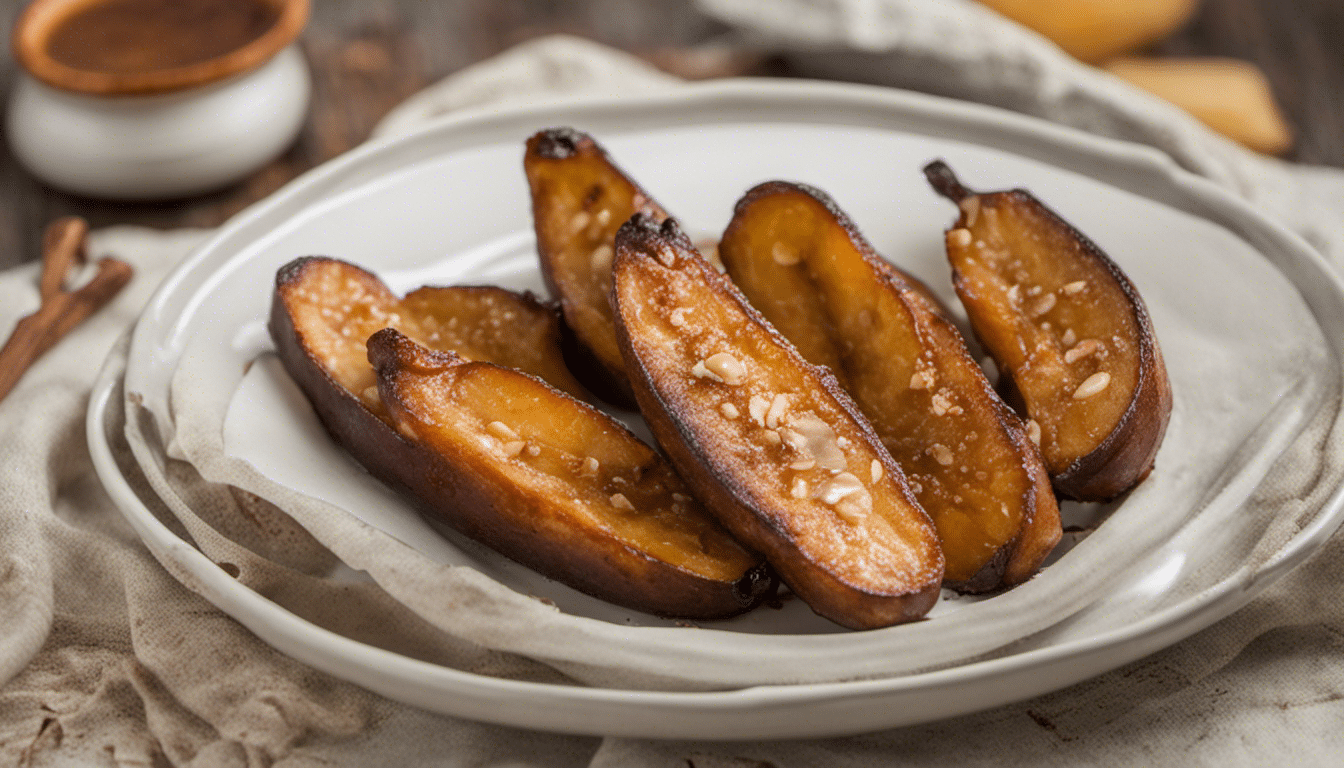 Baked Plantains with Brown Sugar Glaze