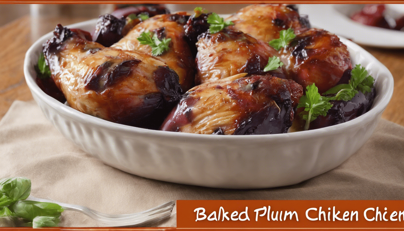 Baked Plumcot Chicken