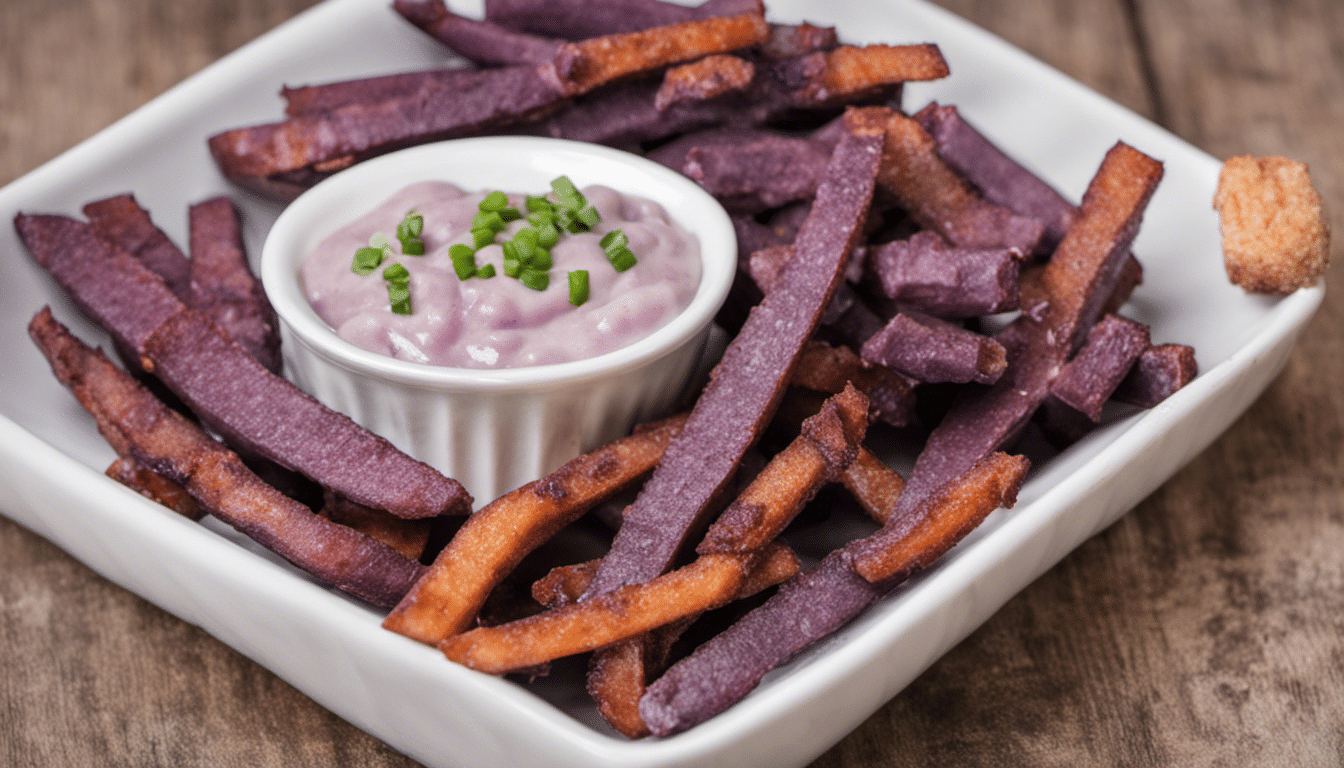 Baked Purple Yam Fries Picture