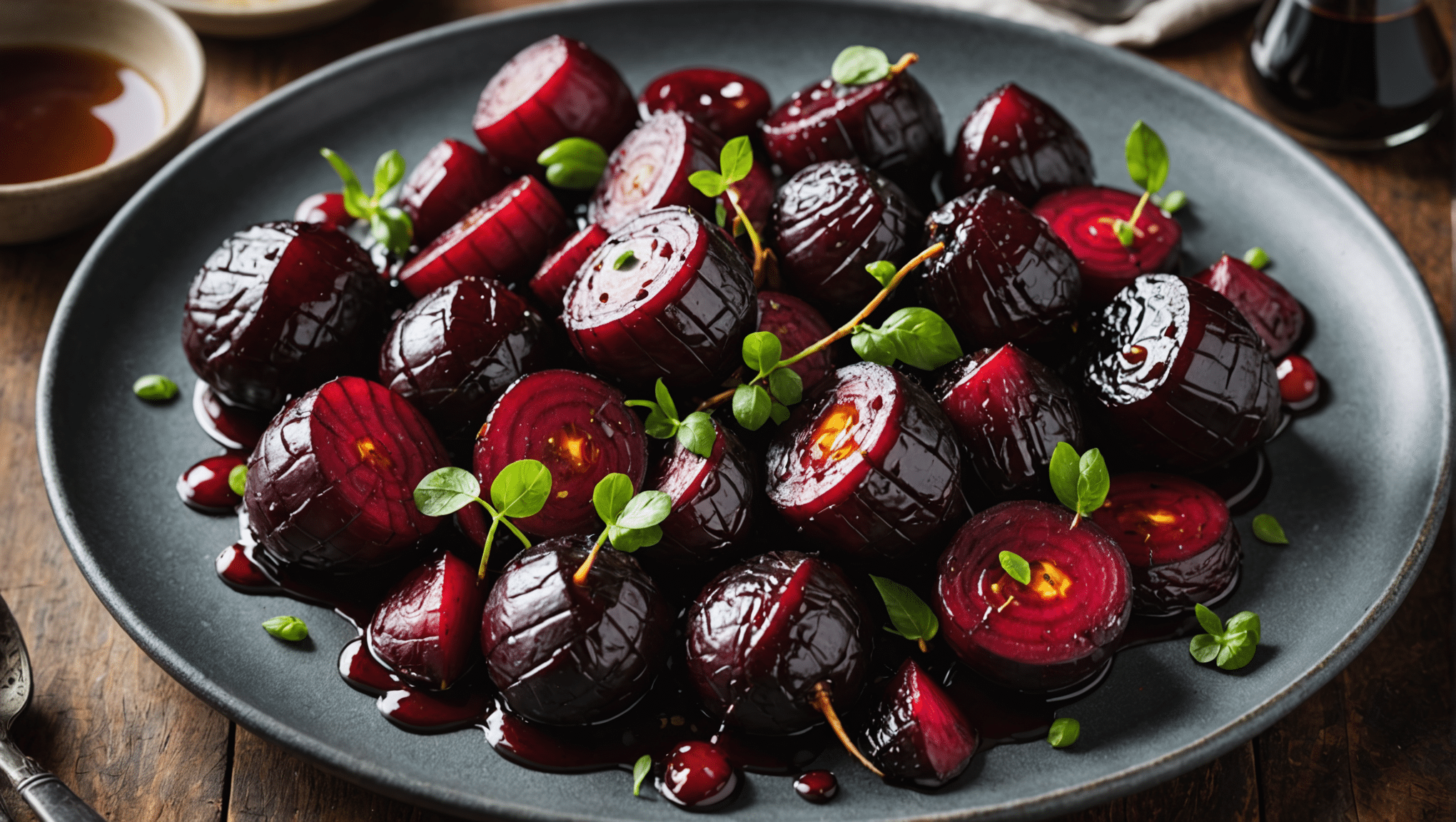 Balsamic Glazed Roasted Beetroots