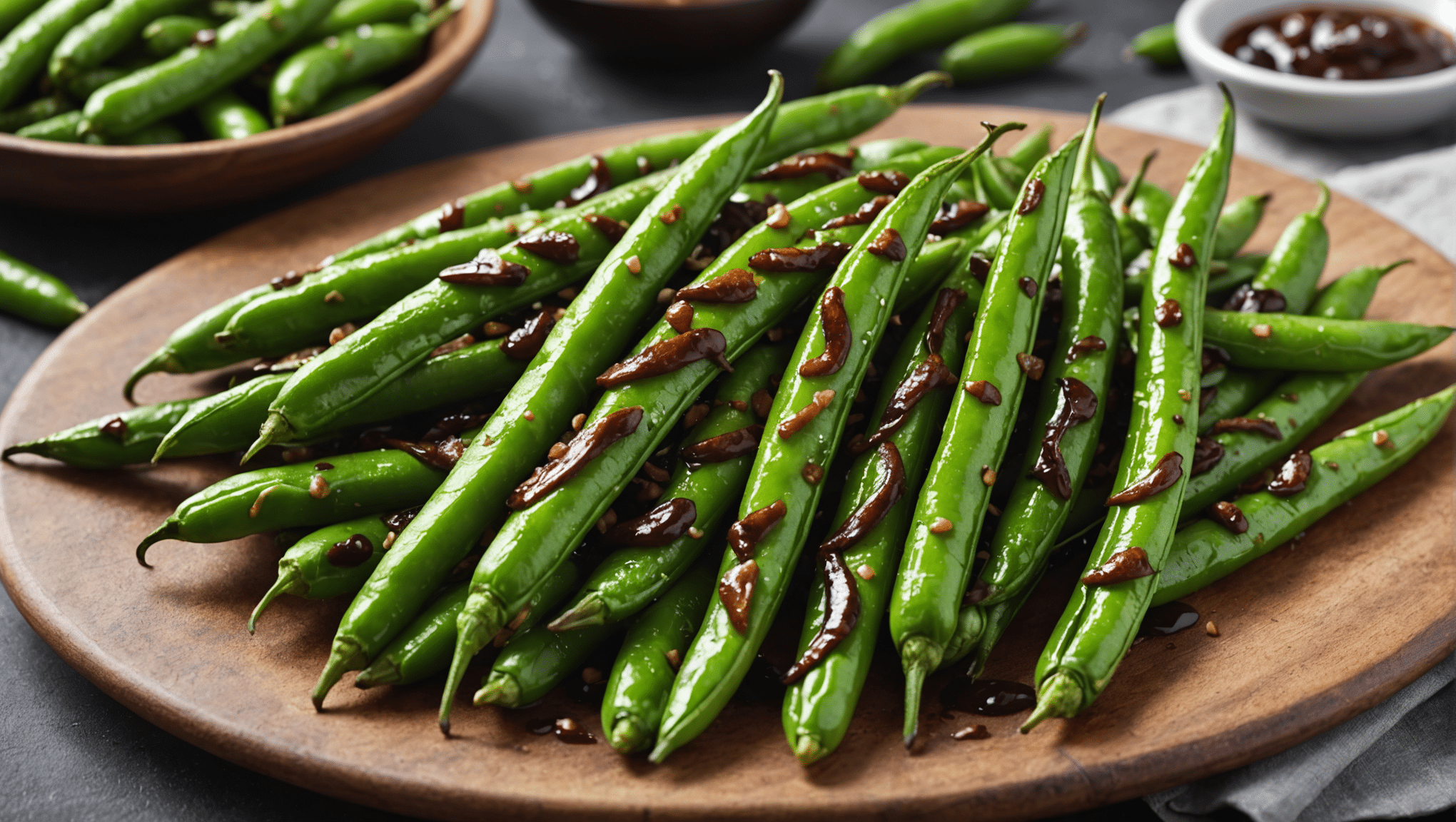 Balsamic Grilled Snap Peas