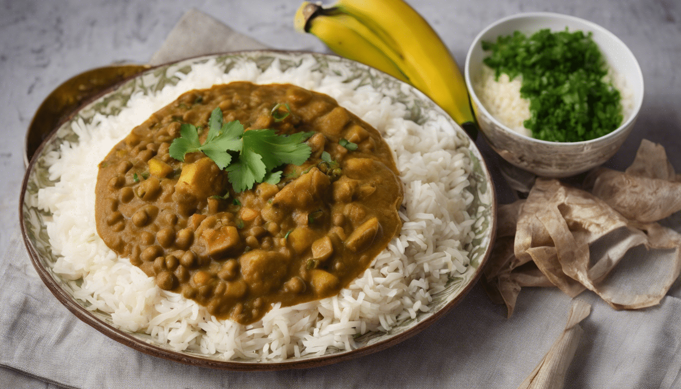 Banana Pith and Lentil Curry