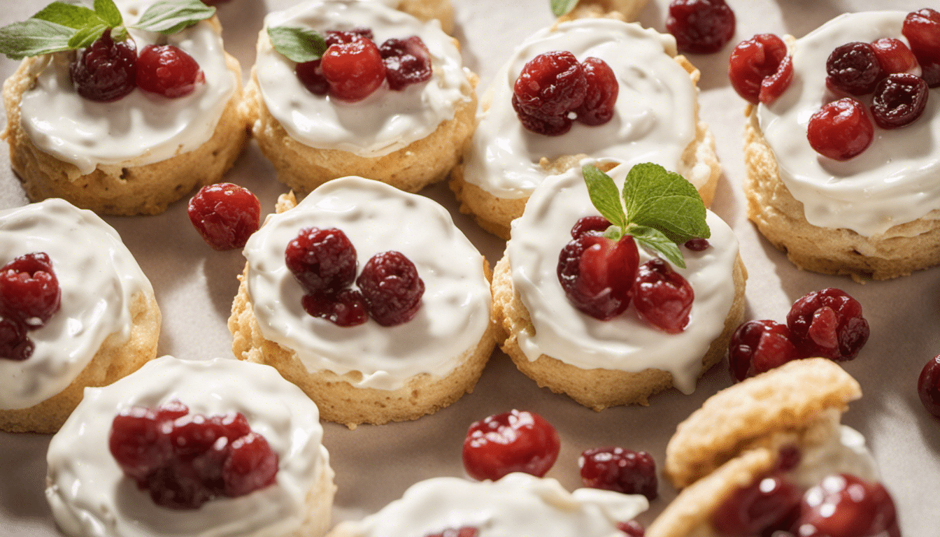 Barberries Biscuits and Cream Cheese