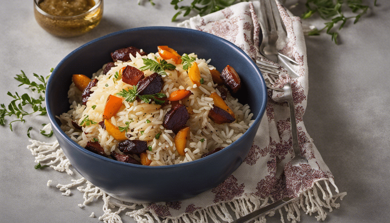 Barberry Rice with Roasted Vegetables