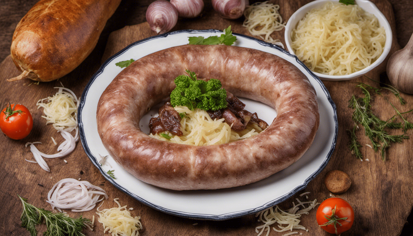 Bauernbratwurst with Sauerkraut