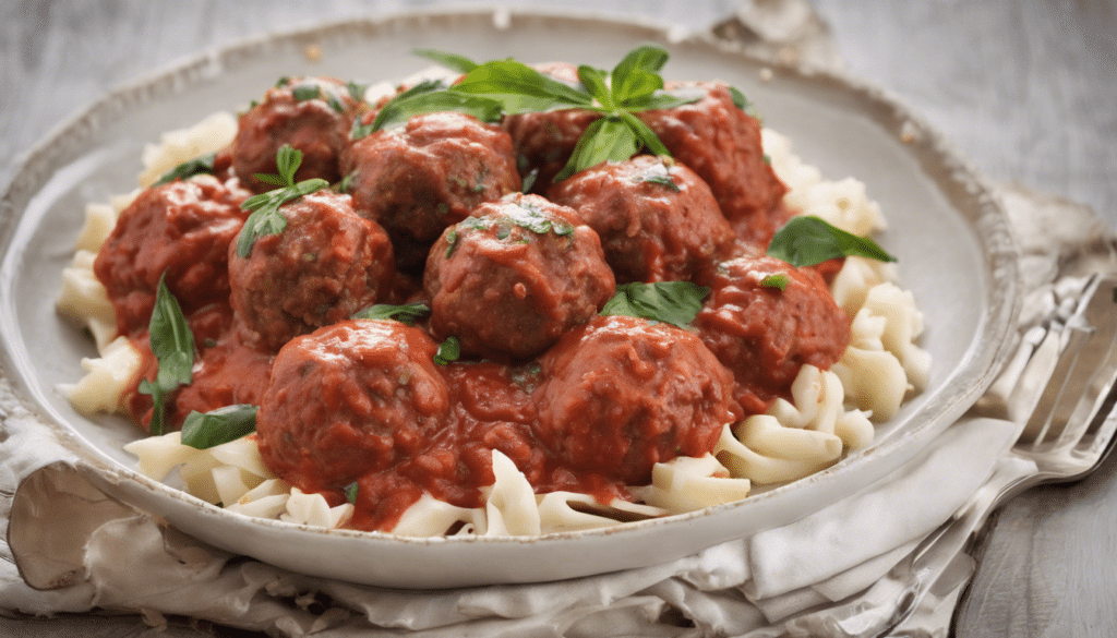 Beef Meatballs in Tomato and Feta Sauce