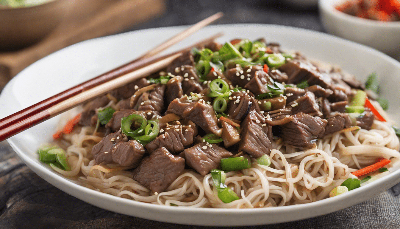 Beef Rice Noodle Stir-Fry