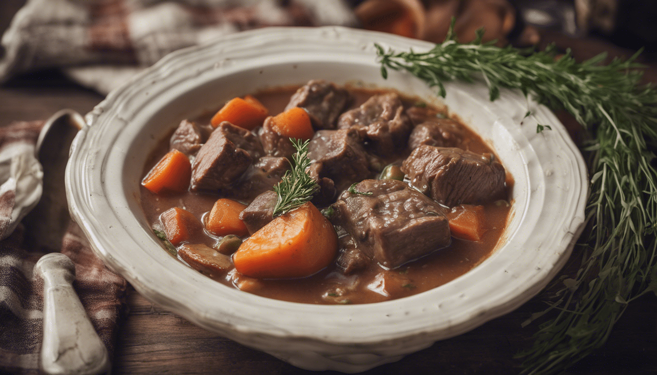 Beef Stew with Artemisia