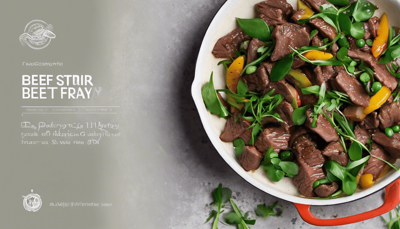 Beef Stir Fry with Huacatay and Pea Shoots