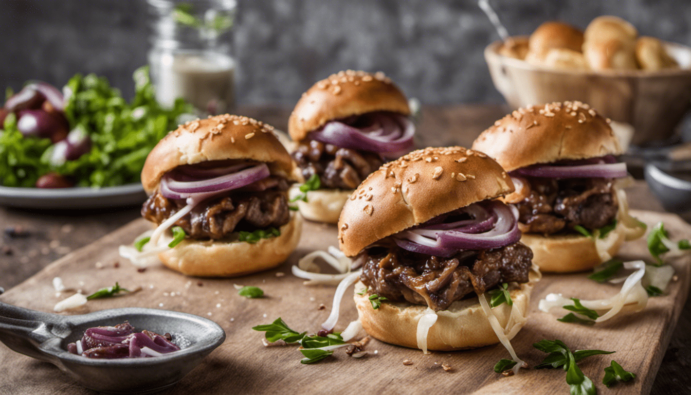 Beef and Caramelized Onion Sliders