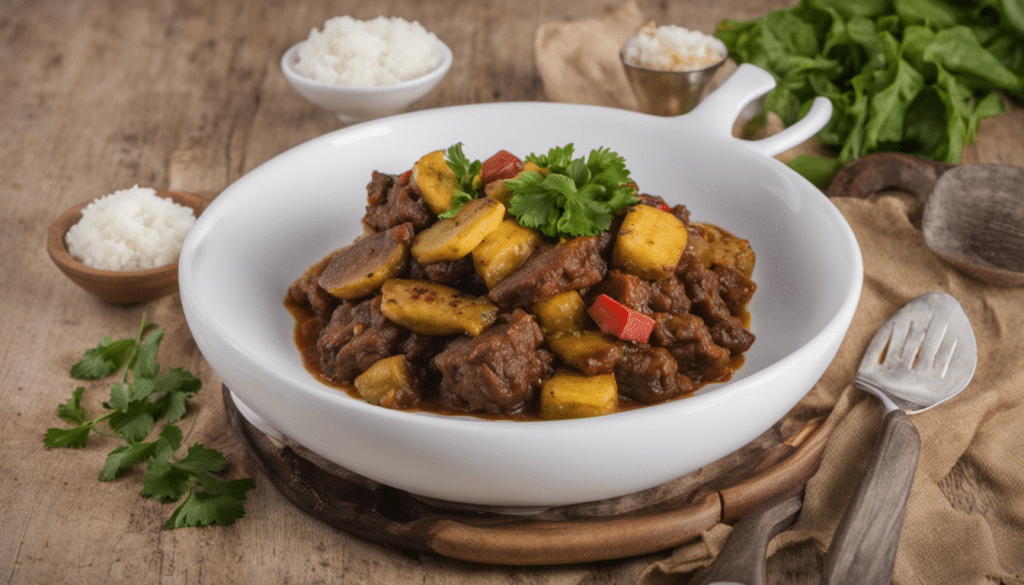 Beef and Plantain Pottage