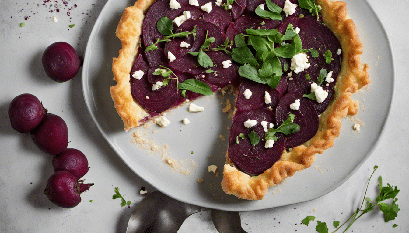 Beetroot and Feta Cheese Tart