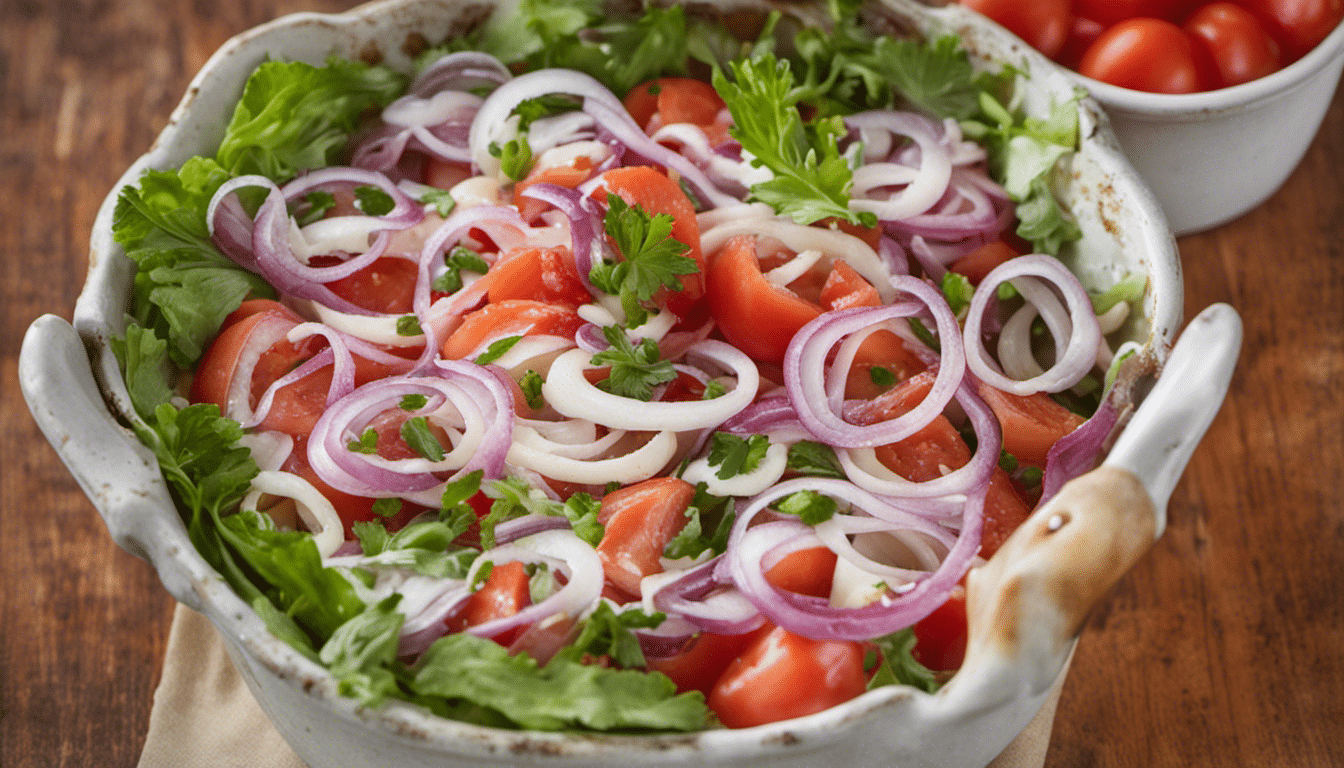 Bermuda Onion and Tomato Salad