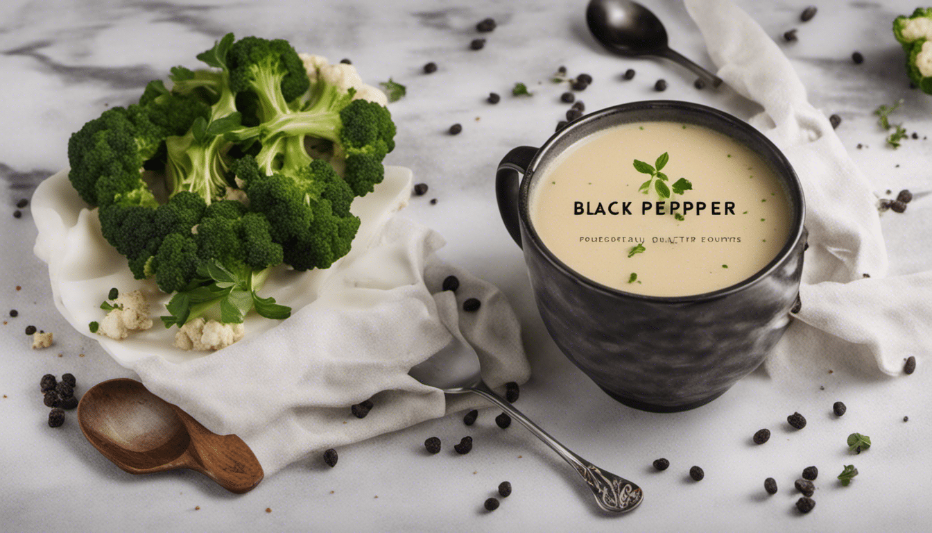 delicious black pepper cauliflower soup
