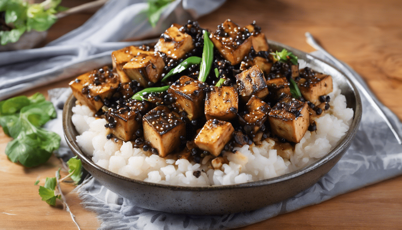 Delicious Black Pepper Tofu