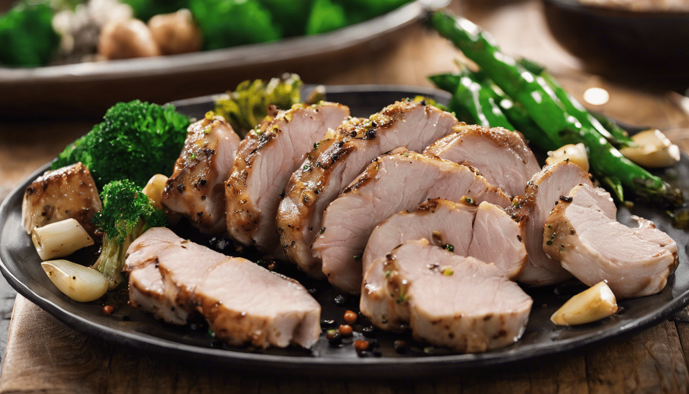 Black Pepper and Garlic Pork Tenderloin