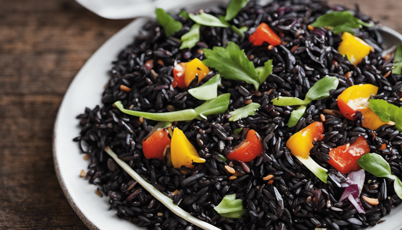 Black Rice with Summer Vegetables