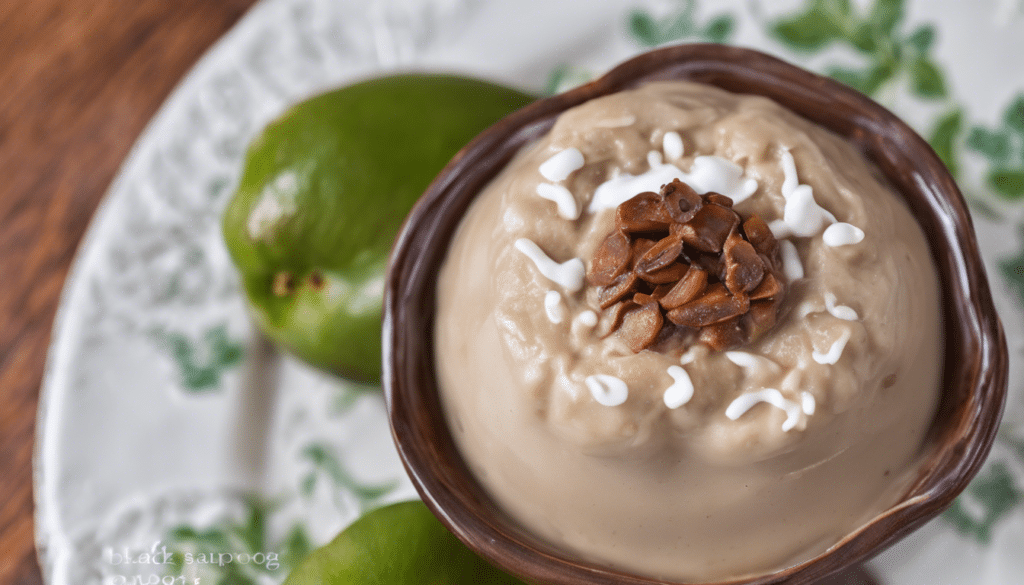 Black Sapote Pudding