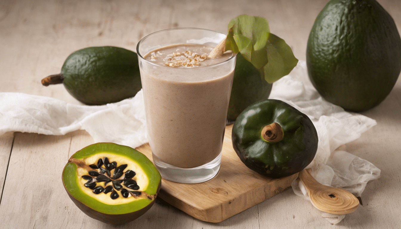 Black Sapote and Coconut Smoothie