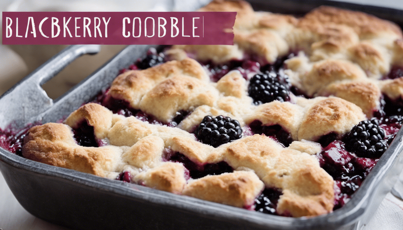 Delicious Blackberry Cobbler