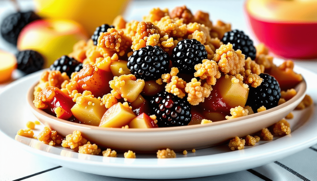 Blackberry and Apple Crumble