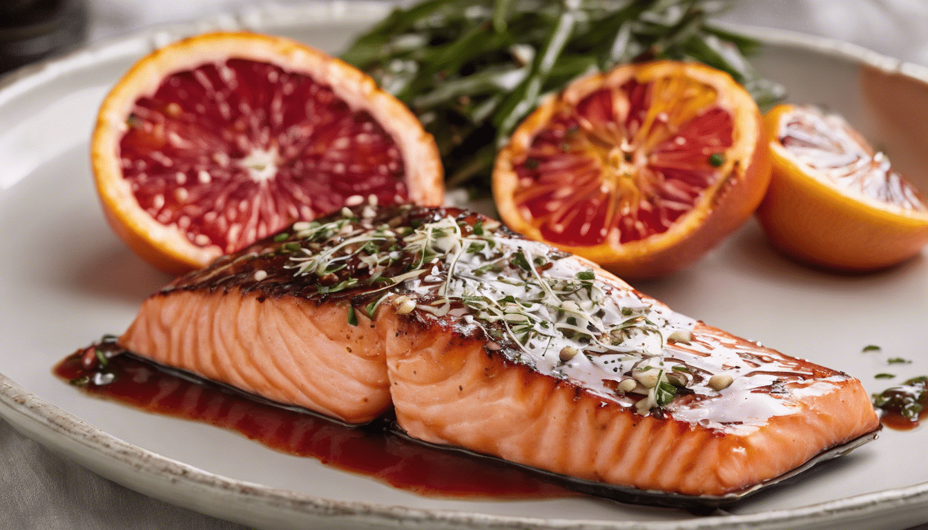 Blood Orange Glazed Salmon