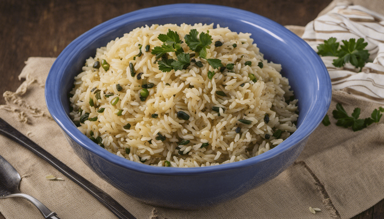 Blue Fenugreek rice pilaf