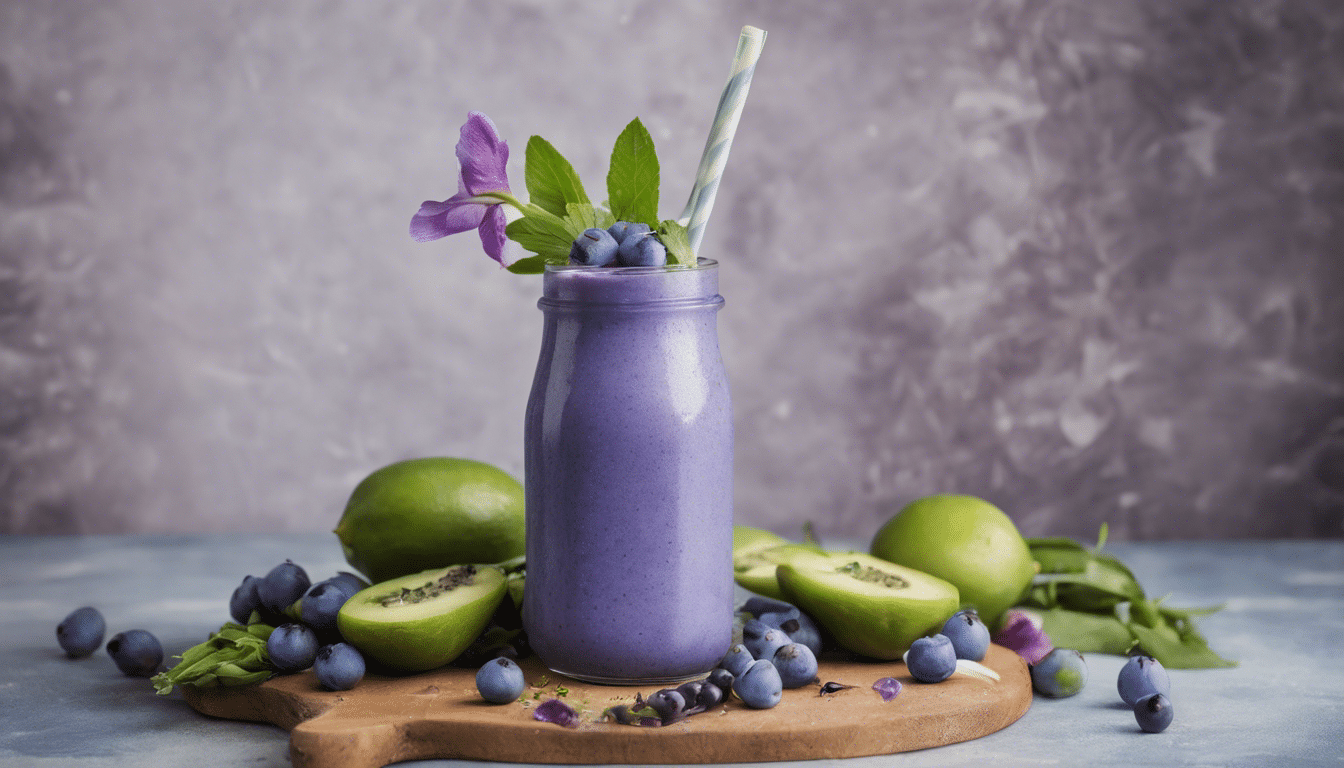 Blue Pea Flower Smoothie